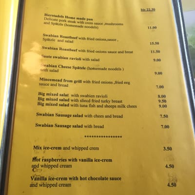 Menu photo 2 Bierstadel Sindelfingen, BW