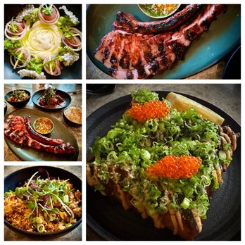 Animae - COAL GRILLED KOJI PORK TOMAHAWK, AHI TUNA, Wagyu fried rice, caviar toast - Asian Fusion Near Me - San Diego, California Animae - COAL GRILLED KOJI PORK TOMAHAWK, AHI TUNA, Wagyu fried rice, caviar toast - Asian Fusion Near Me - San Diego, California