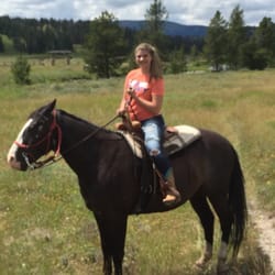 9 Quarter Circle Ranch - Daughter at 9 Quarter Circle Ranch in 2015.
