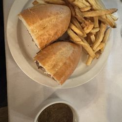 Murphy's Hotel Restaurant - French Dip sandwich and aus jus