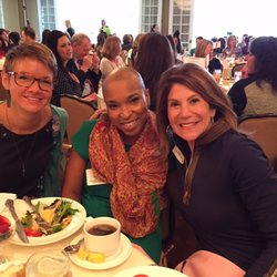 Boyd Tamney & Cross Marketing - Design Team Leader Georgette Klotz entertains two Hollister Clients at an event: Egypt Graham of the United Way of Greater Ph...