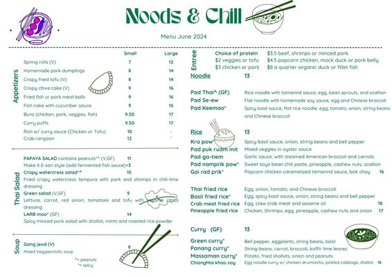 Menu photo 2 Noods n’ Chill Brooklyn, NY