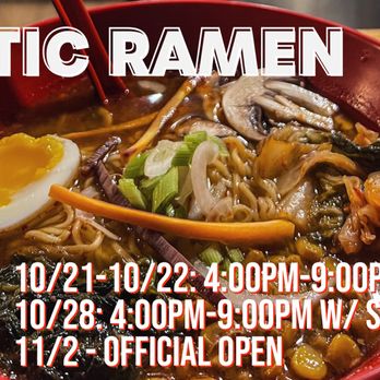 Rustic Ramen - Soft opening schedule! - Ramen Near Me - Cumberland, Maryland Rustic Ramen - Soft opening schedule! - Ramen Near Me - Cumberland, Maryland