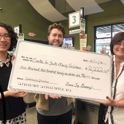 Large donations made monthly to community non-profits!