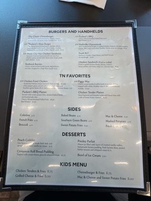 Menu photo 1 Pucketts - BNA Terminal D Nashville, TN Menu photo 1 Pucketts - BNA Terminal D Nashville, TN