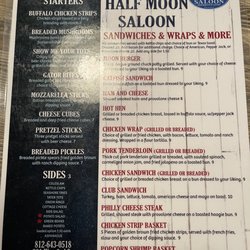Half Moon Saloon - Menus