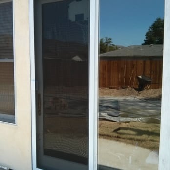 Cross Breeze Screens - This is a 96" tall "Chuck Norris" sliding screen door that Cross Breeze built - Windows Installation Near Me - Simi Valley, California