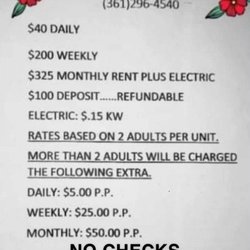 Loyola Beach Rv Park & Campground - RV park rates with $100 Deposit.....refundable