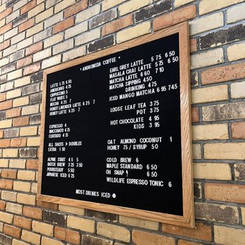Andromeda Coffee - Menu - Coffee & Tea Near Me - Jasper, Alberta