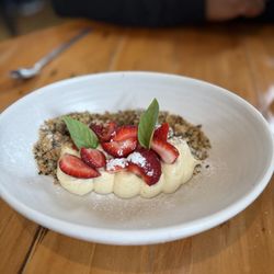 Boat Shed Cafe - Deconstructed strawberry cheesecake