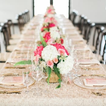 Wine Country Wedding Flowers - Our table centerpieces - low profile with mixed metal mercury glass vases and votives - Floral Designers Near Me Wine Country Wedding Flowers - Our table centerpieces - low profile with mixed metal mercury glass vases and votives - Floral Designers Near Me