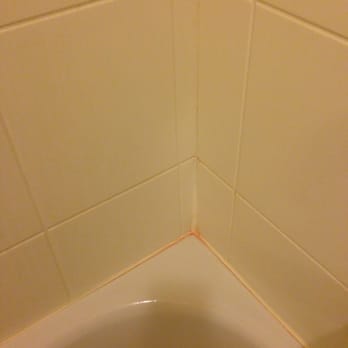 Holiday Inn Express & Suites Dothan North - Pink mold in bathroom - May 30, 2015 - Hotels Near Me - Dothan, Alabama
