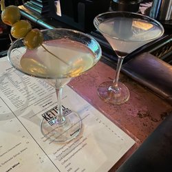 The Barra - White Cosmo and a classic Dirty Martini