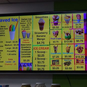 Aloha Shaved Ice - The boards are filled with delicious options to choose from. - Shaved Ice Near Me - San Antonio, Texas Aloha Shaved Ice - The boards are filled with delicious options to choose from. - Shaved Ice Near Me - San Antonio, Texas