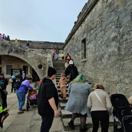 Going up to the top for the cannons and the great view