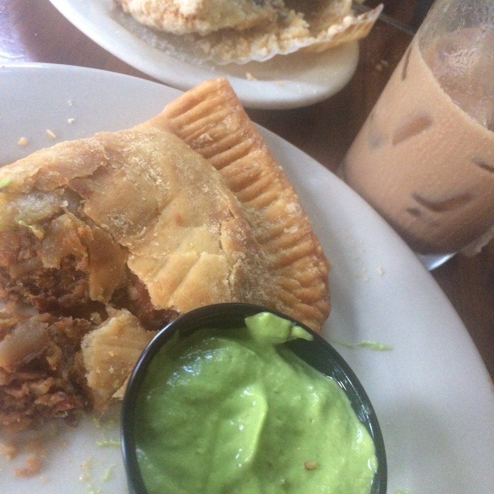 Cenote - Iced mocha, blueberry muffin, and bacon empanada--TRIFECTA!! - Coffee & Tea Near Me - Austin, Texas Cenote - Iced mocha, blueberry muffin, and bacon empanada--TRIFECTA!! - Coffee & Tea Near Me - Austin, Texas