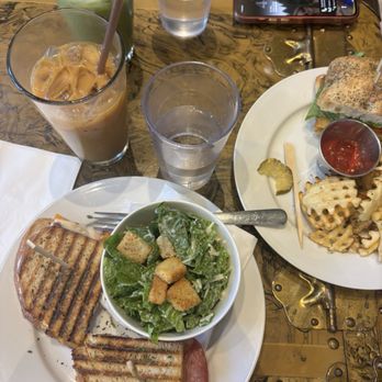 Slow Pour - My friend got the chicken sandwich with fries and matcha. - Coffee & Tea Near Me - Portland, Oregon Slow Pour - My friend got the chicken sandwich with fries and matcha. - Coffee & Tea Near Me - Portland, Oregon