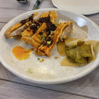 Firstborn - Fried chicken with chili crisp and pickles - Chinese Near Me - Los Angeles, California