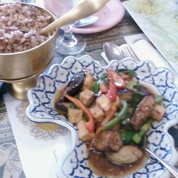 Siam Taste - Eggplant & Tofu with Brown Rice - Thai Near Me - Sunnyvale, California Siam Taste - Eggplant & Tofu with Brown Rice - Thai Near Me - Sunnyvale, California