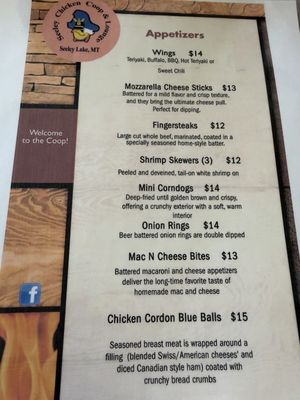 Menu photo 2 Chicken Coop & Lounge Seeley Lake, MT Menu photo 2 Chicken Coop & Lounge Seeley Lake, MT