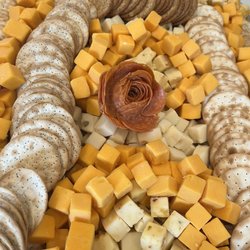 The Tewksbury Lodge - Fancy pepperoni arrangement but definitely not enough for all the cheese and crackers