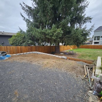 AG General Contractor - WIP: top angle, can tell where the soil was backfilled - General Contractors Near Me