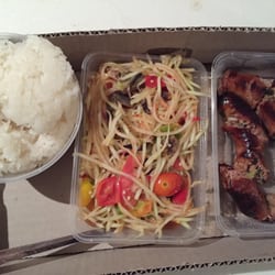 Tehp Aum-Nuay Thai & Laos Restaurant - Takeaway - Som Tum, Lao Sausage & Sticky Rice