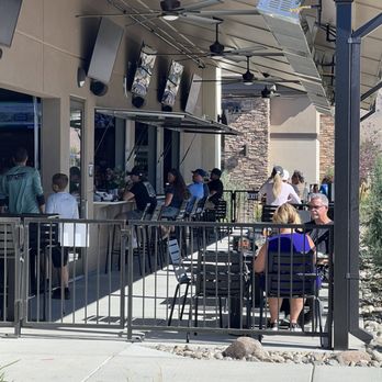 The Brass Tap - Outdoor patio with fans and heat lamps - Sports Bars Near Me - Reno, Nevada The Brass Tap - Outdoor patio with fans and heat lamps - Sports Bars Near Me - Reno, Nevada