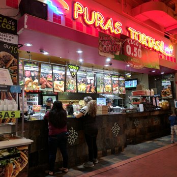 Plaza Fiesta - Inside the food court. Puras Tortas storefront. - Shopping Centers Near Me - Atlanta, Georgia