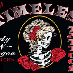 Reaper's Timeless Tattoos - Reaper's Timeless Tattoo Shop front sign