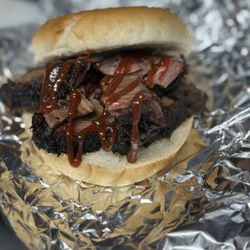 Big AL & ODB's Meat and Greet Food Truck - Our smoked brisket sandwich with our own bbq sauce