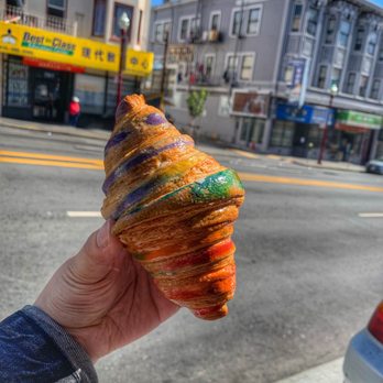 Enter The Cafe - Lychee cream croissant for Pride 2019!!! - Coffee & Tea Near Me - San Francisco, California