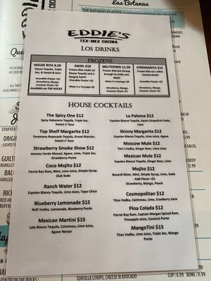 Menu photo 3 Eddie’s Tex-Mex Cocina Dallas, TX