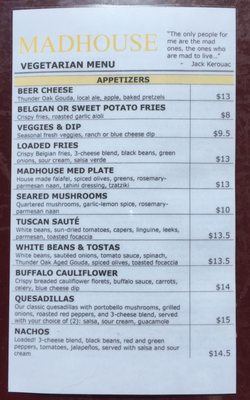 Menu photo 1 Madhouse Thunder Bay, ON