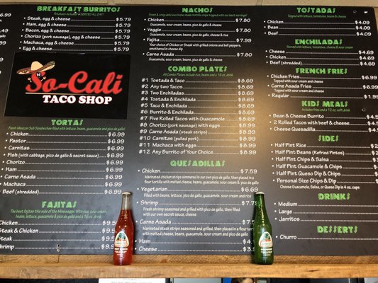 Menu photo 7 So-Cali Taco Shop Murfreesboro, TN