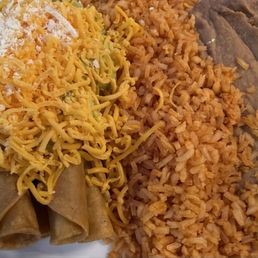 Five Taquitos ( Roll Tacos Combo Plate)