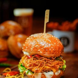 Indian Noodle Burger
