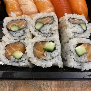 Shiro's - Salmon roll with salmon nigiri - Sushi Bars Near Me - Seattle, Washington