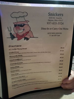 Menu photo 2 Snickers Bar & Grill Dayton, OH
