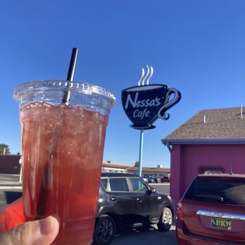 Nessa's Cafe - Iced orange-tangerine tea - Coffee & Tea Near Me - Las Cruces, New Mexico