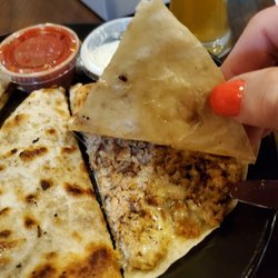 Mountain Top Pub & Eatery - Inside my lunch order...Shredded Chicken Quesadilla. 6/3/2023