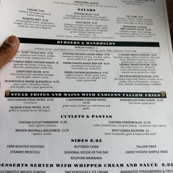 New menu