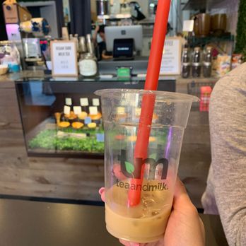 Tea and Milk - Roasted Oolong w/ Oat Milk - Bubble Tea Near Me - Astoria, New York Tea and Milk - Roasted Oolong w/ Oat Milk - Bubble Tea Near Me - Astoria, New York