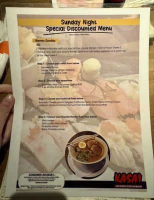 Menu photo 2 Kasai Japanese Restaurant Uniontown, OH
