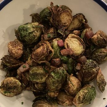 Primrose - Brussels sprouts with bacon and a yummy sauce at the bottom - French Near Me - Washington, DC, District of Columbia