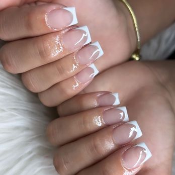 Celeste Nails - Acrilyc Nails whit French - Nail Salons Near Me - Miami, Florida Celeste Nails - Acrilyc Nails whit French - Nail Salons Near Me - Miami, Florida