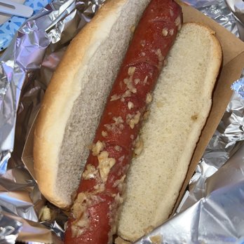 Giovanni’s Shrimp - Garlic dog. So good! not weird tasty or nasty like other hotdogs. - Seafood Near Me - Honolulu, Hawaii