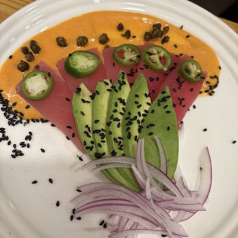 Tendon Kohaku - Tuna sashimi with delicious sauce - Japanese Near Me - Bellevue, Washington