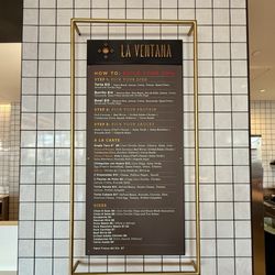 La Ventana - Menu