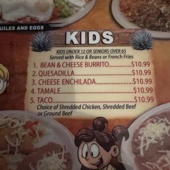Rosalva's - Kids menu - Mexican Near Me - Skyforest, California Rosalva's - Kids menu - Mexican Near Me - Skyforest, California